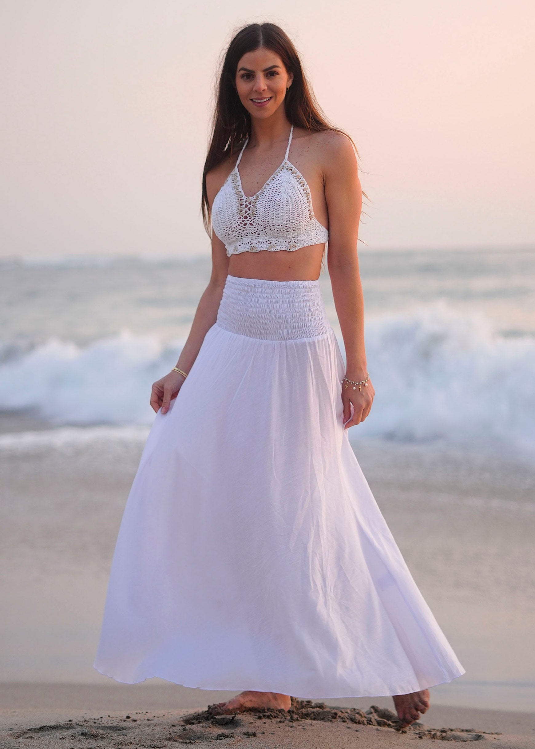 FALDA LARGA NANTES BLANCO TU – Bagus - Main Image