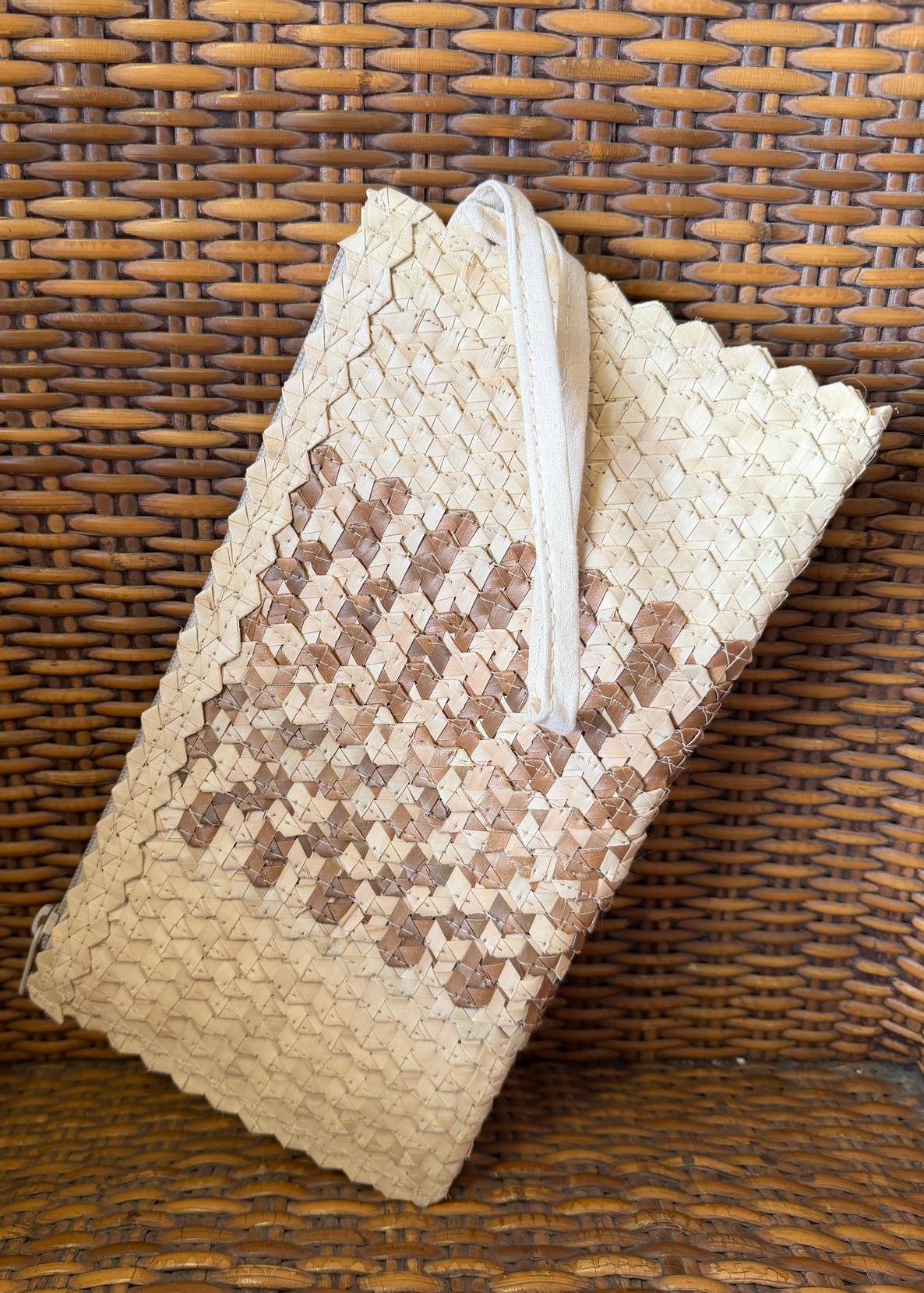 VANITE BAGUS ZIGZAG NATURAL/CAFE TU