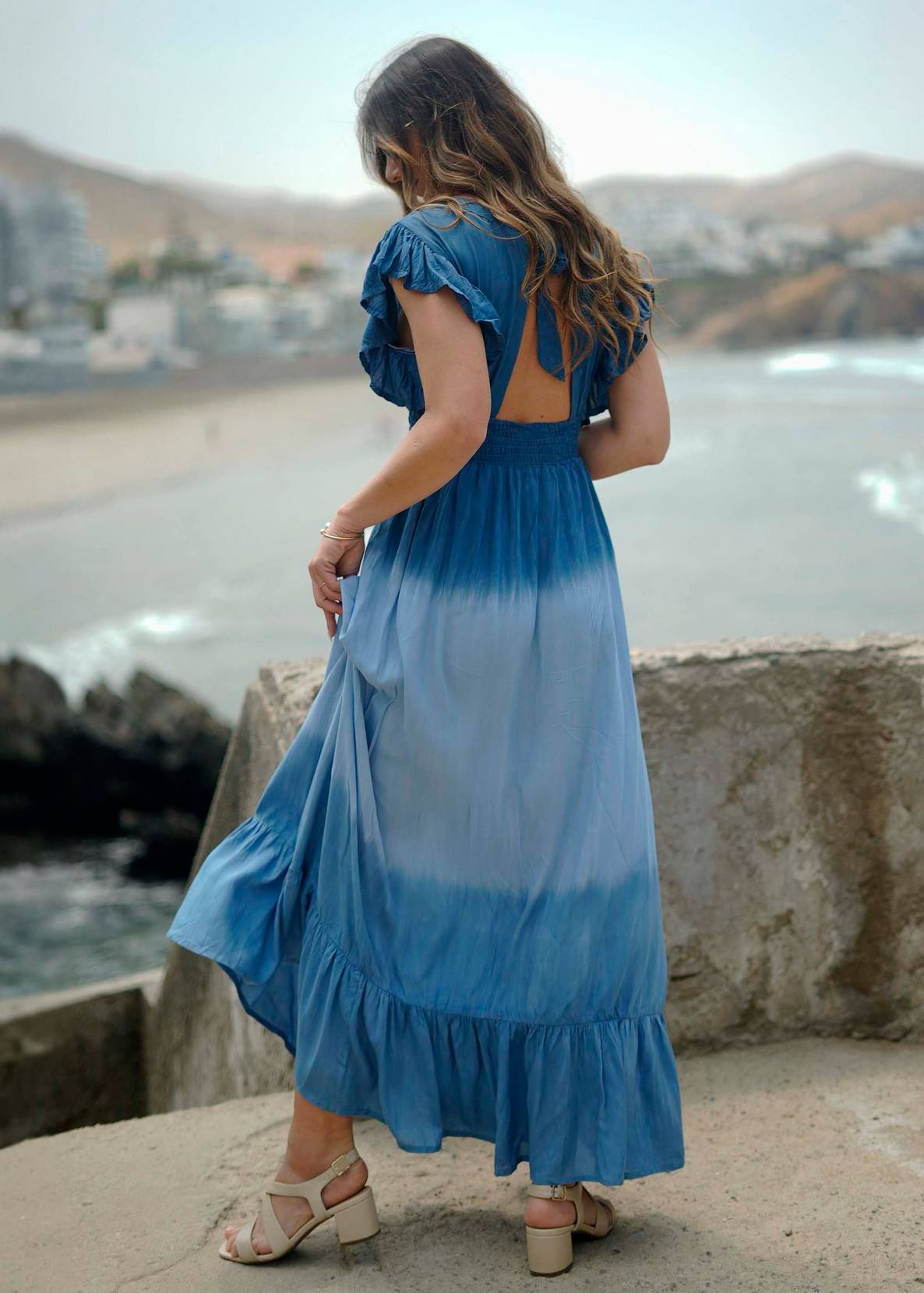 VESTIDO LARGO SADI ACERO TU