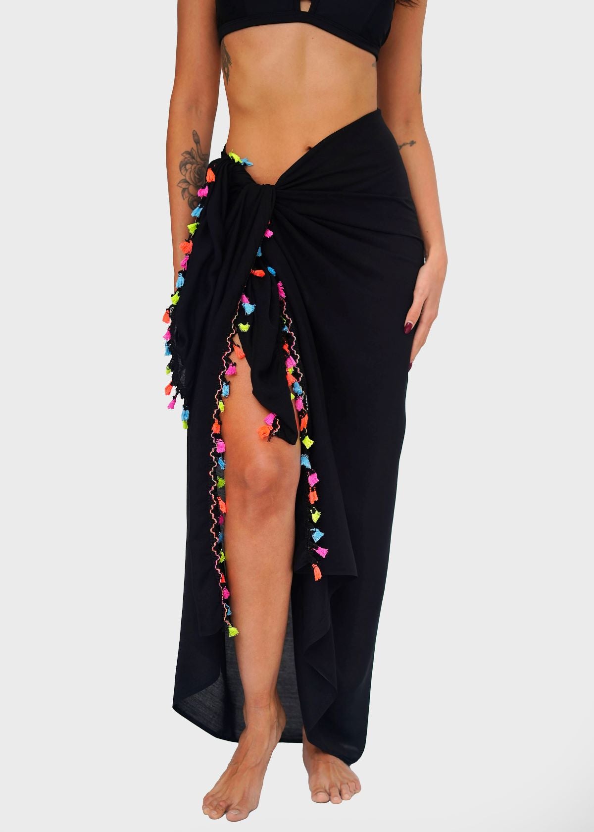 PAREO BAGUS FLECOS NEGRO/MIX TU