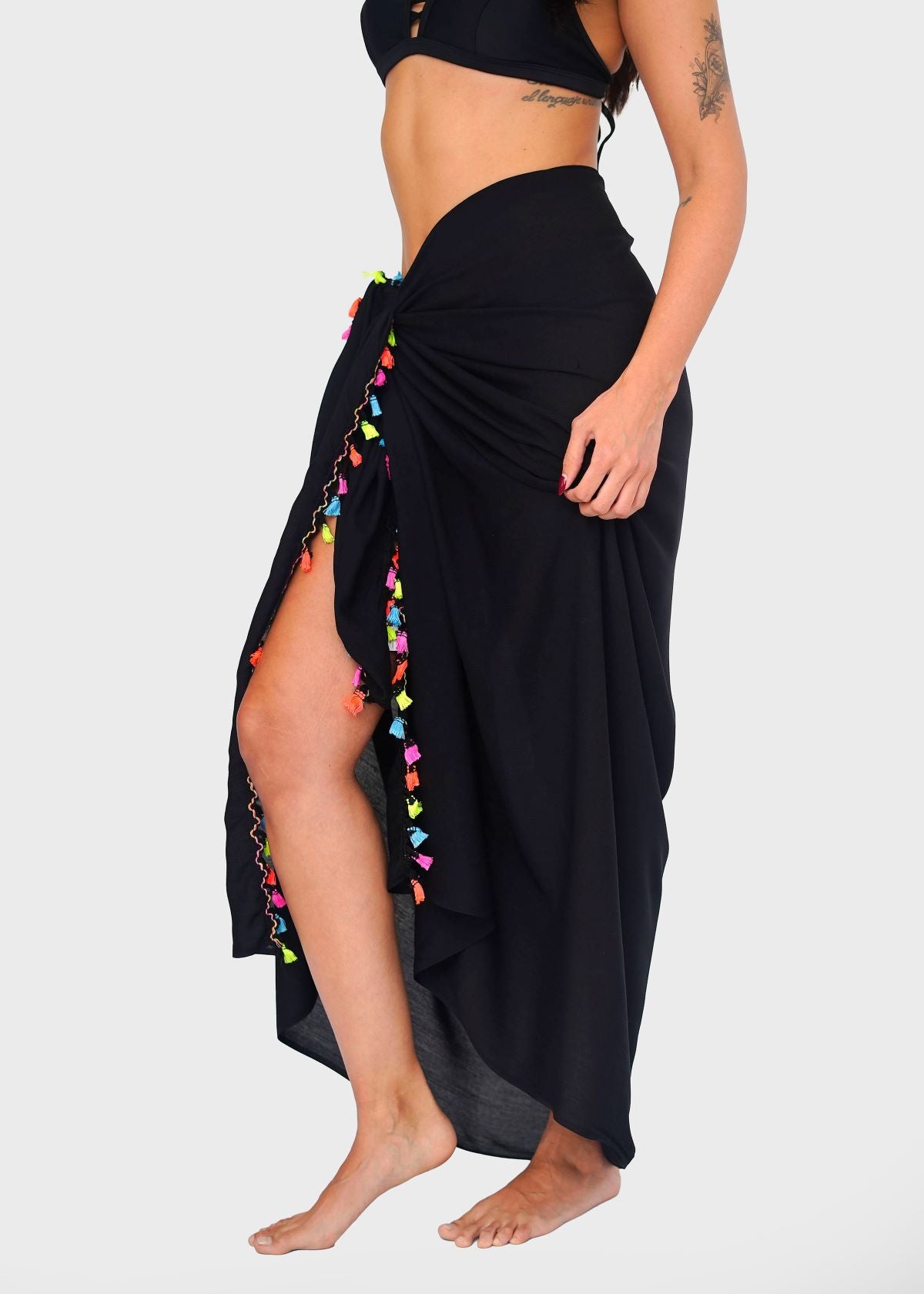 PAREO BAGUS FLECOS NEGRO/MIX TU