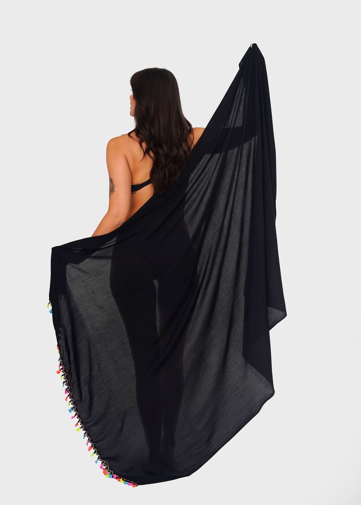 PAREO BAGUS FLECOS NEGRO/MIX TU