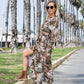 VESTIDO LARGO C/BOTONES MONKE ARMY/HOJAS TU
