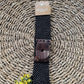 CINTURON ELASTICO COCO BEAD CON HEBILLA MADERA NEGRO TU