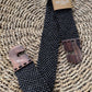 CINTURON ELASTICO COCO BEAD CON HEBILLA MADERA NEGRO TU