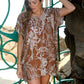 KAFTAN INIYA CAFE/BLANCO TU