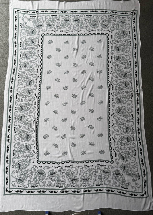 PAREO BATIK SIN FLECOS BANDANA BLANCO TU