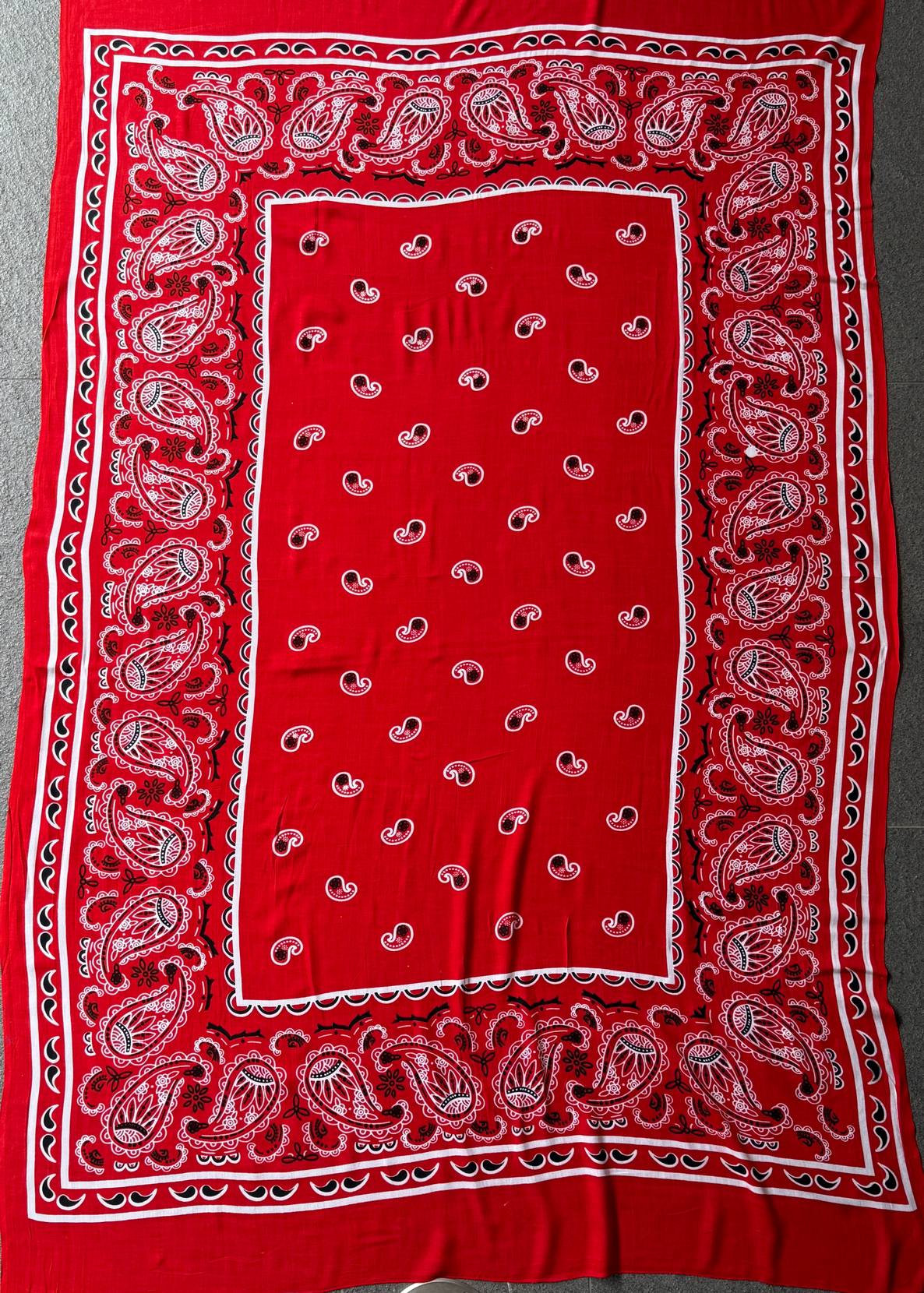 PAREO BATIK SIN FLECOS BANDANA ROJO TU