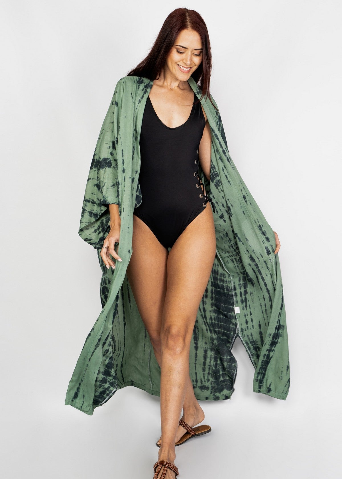 KIMONO LARGO VISI VERDE TU